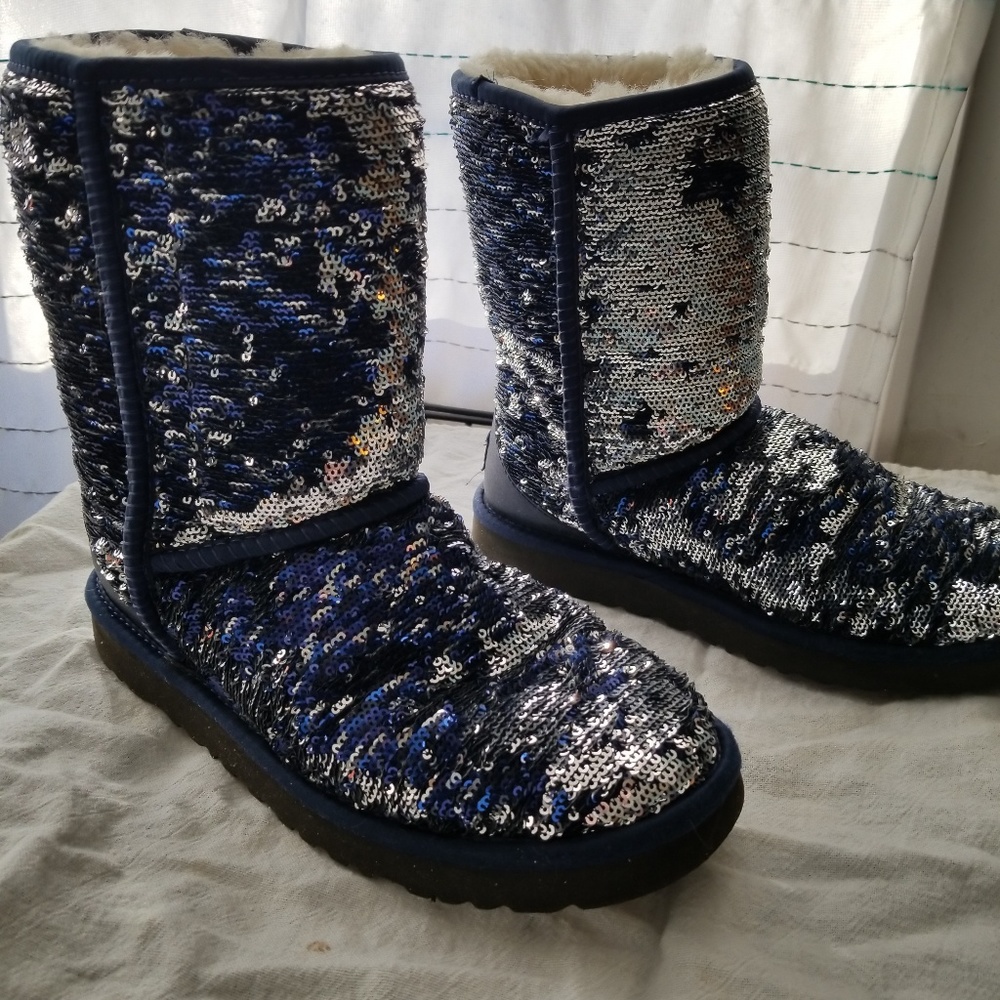 UGG Sequin Boots Size 7 Women's
